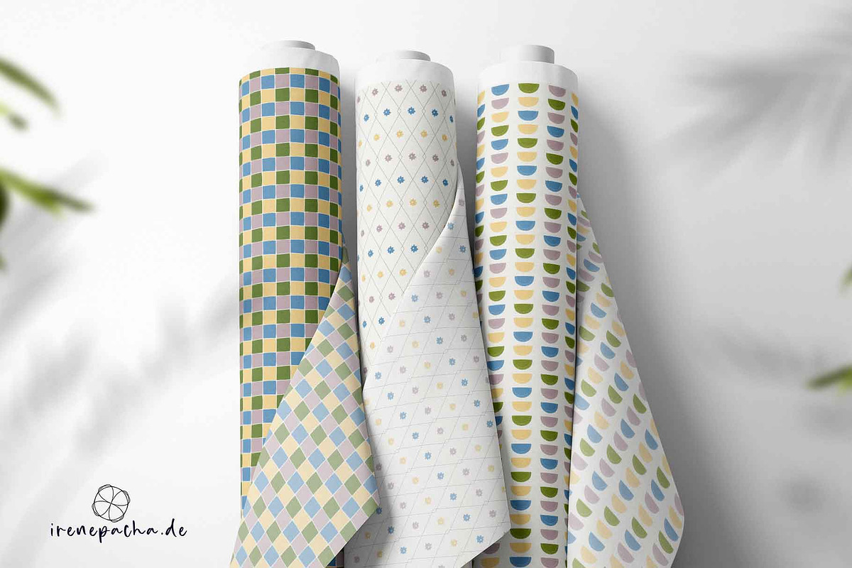 Modern Pastel Collection, a Pattern Graphic by irenepachadesign (Photo 4 of 7)