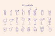 Cocktails vintage illustrations, a Food Illustration by Chaka_32 (Thumbnail 3 of 4)