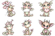 Whimsical Valentine Baby Dragon PNG, a Graphic by CraftArtStudio (Thumbnail 5 of 6)