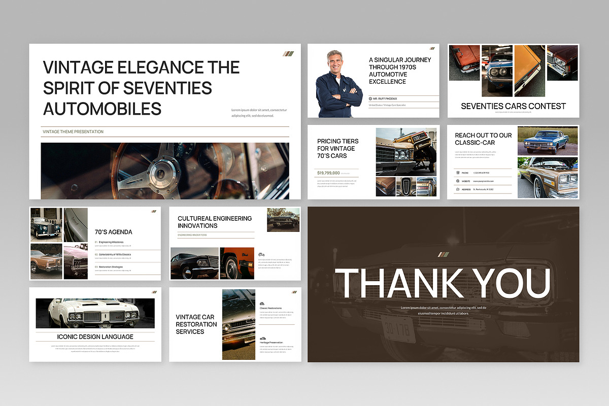 Vintage Theme Keynote, a Presentation Template by Antstheme (Photo 3 of 4)