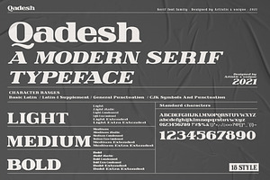 Qadesh - Serif Font Family