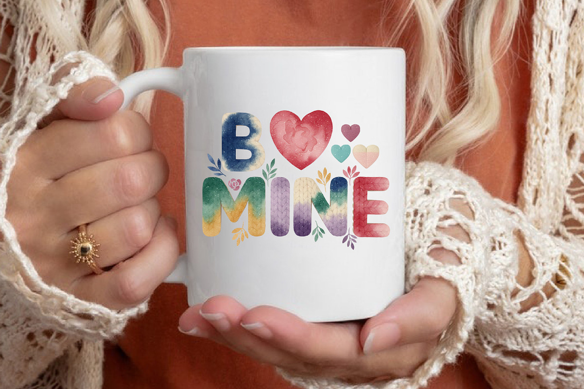 Be Mine Yarn VDay, Trendy Valentines, an Illustration by Designking (Photo 6 of 6)