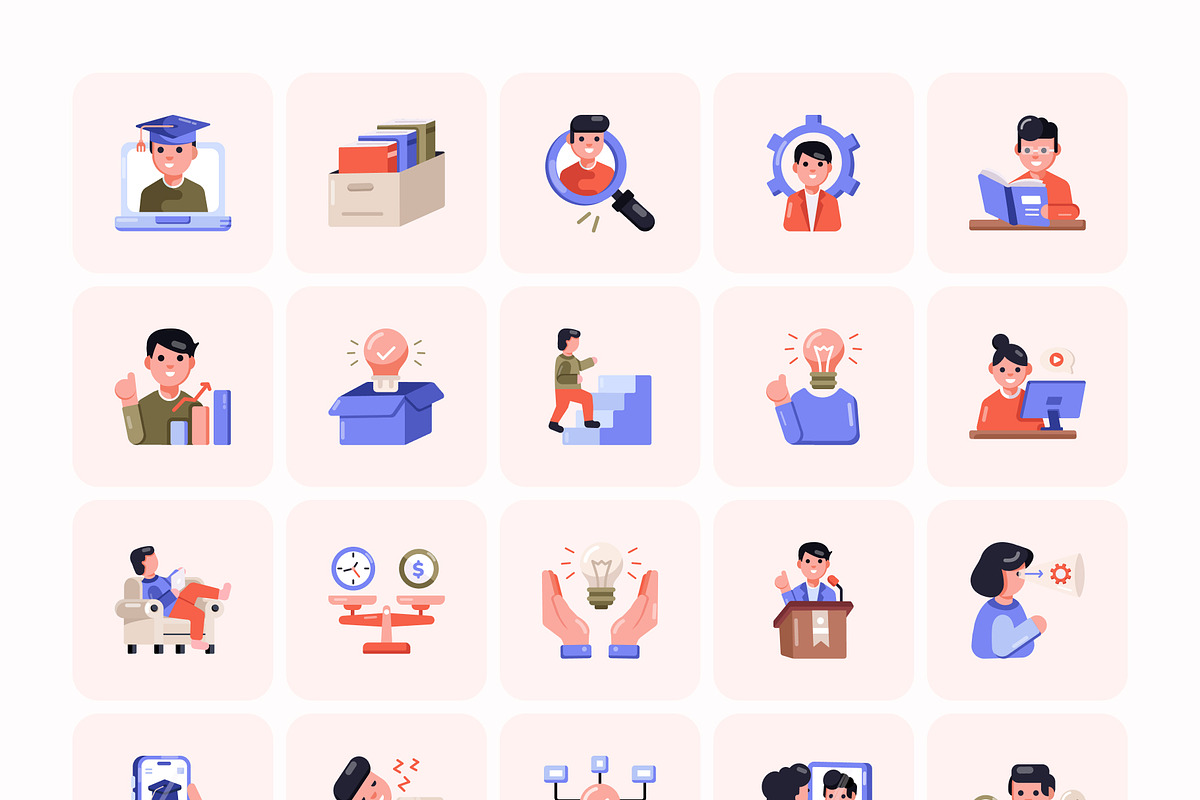 Flat Business Icons Bundle, an Emoji Icon by Creative Stall (Photo 10 of 12)