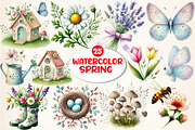 Spring Sublimation Clipart Bundle, a Seasonal Illustration by DreamArtGraphic (Thumbnail 1 of 5)