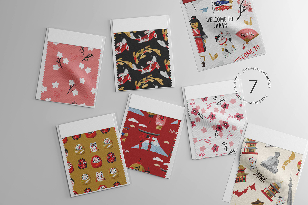 Japan symbols, patterns, map, an Object Graphic by yttadesign (Photo 10 of 17)