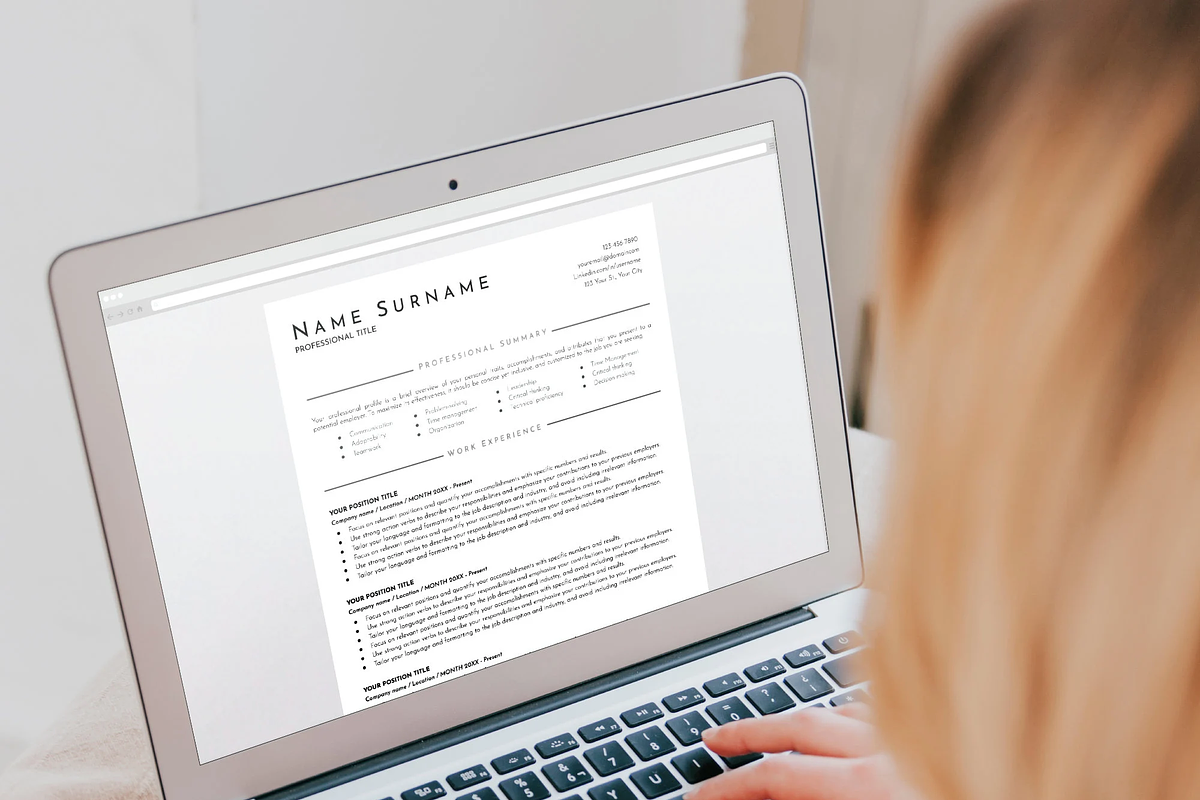 Clean Resume Template Google Docs, a Resume Template by OkiDocs Resume Templates (Photo 6 of 11)