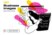 Clean set of business illustrations, a Person Illustration by StonePic (Thumbnail 1 of 3)