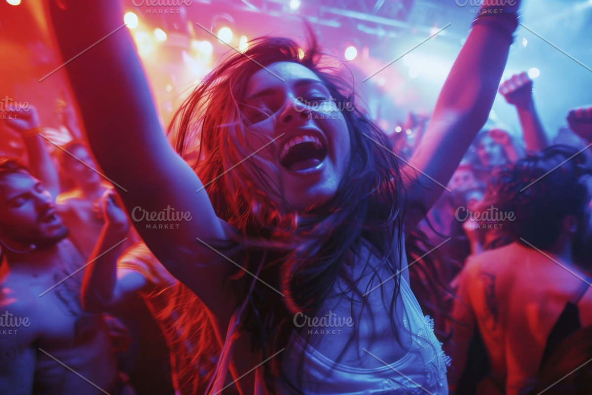 115 Dancing at a party, a Person Photo by Handmadefont (Photo 100 of 118)