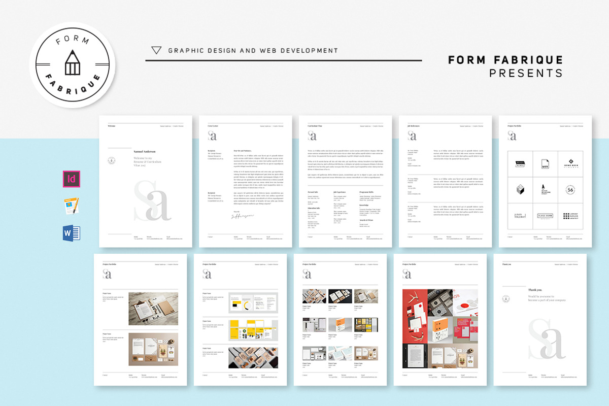 Resume/CV, a Resume Template by Form Fabrique (Photo 1 of 11)