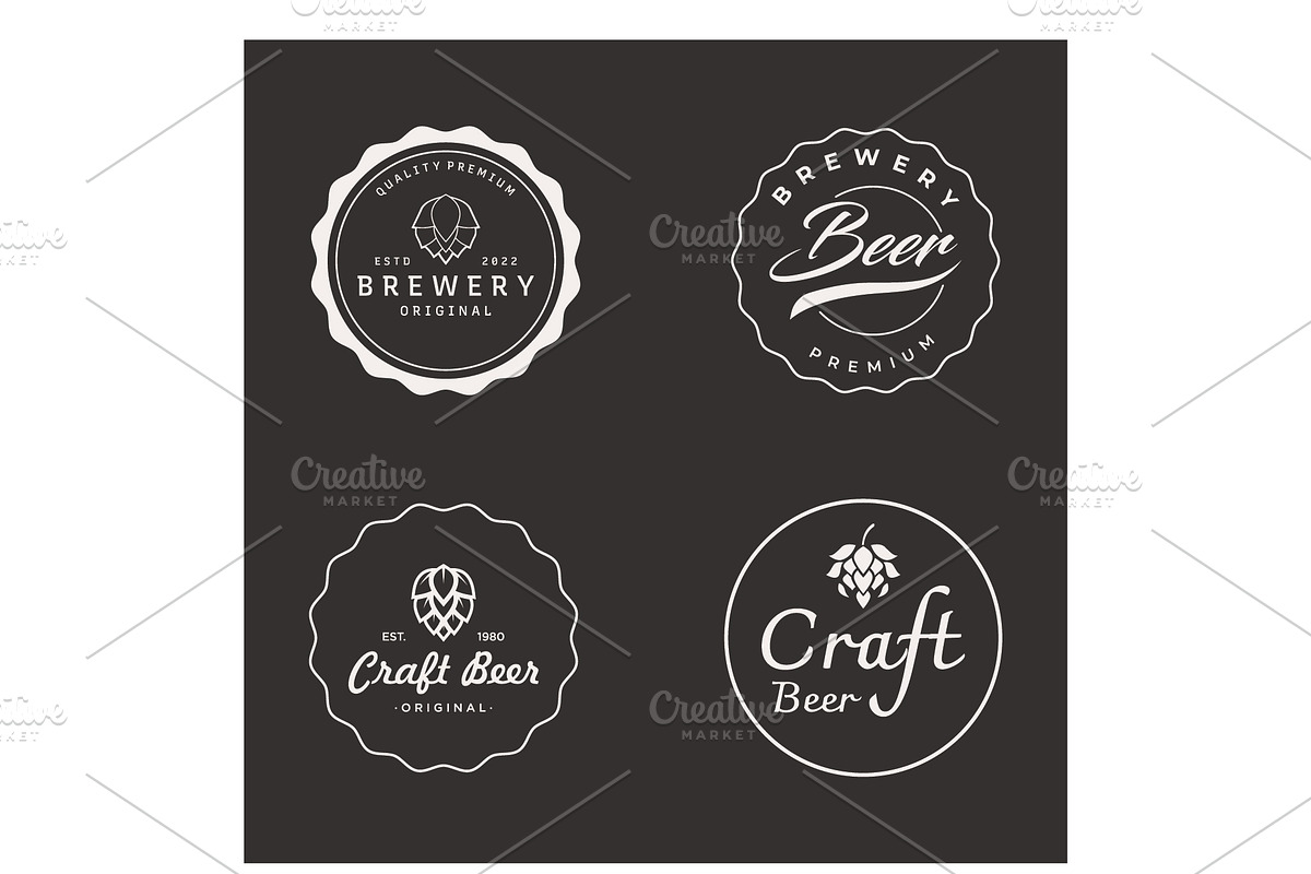 Premium quality vintage craft beer, a Branding & Logo Template by LOGOCREATIVE