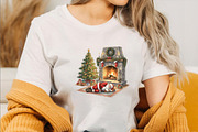 Sleeping Christmas Santa Claus Clipa, an Illustration by SVGArt (Thumbnail 5 of 8)