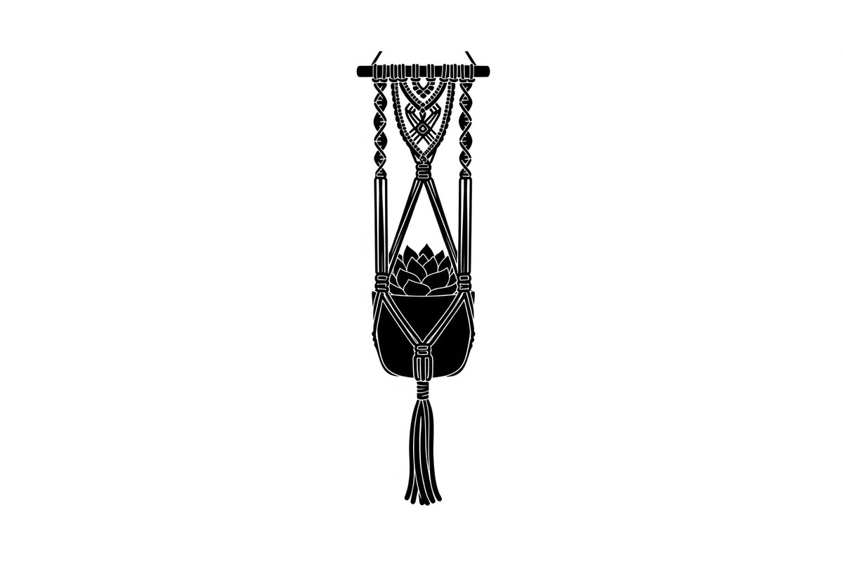 Macrame Plant Hanger Bundle, an Illustration by Creativeshirt (Photo 26 of 31)