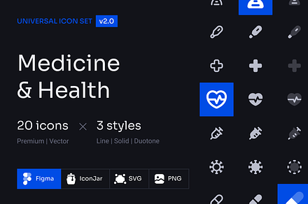 Medicine and Health Icon Set