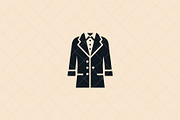 Formal Coat Icon, an Object Illustration by Vectorium Studio (Thumbnail 1 of 3)