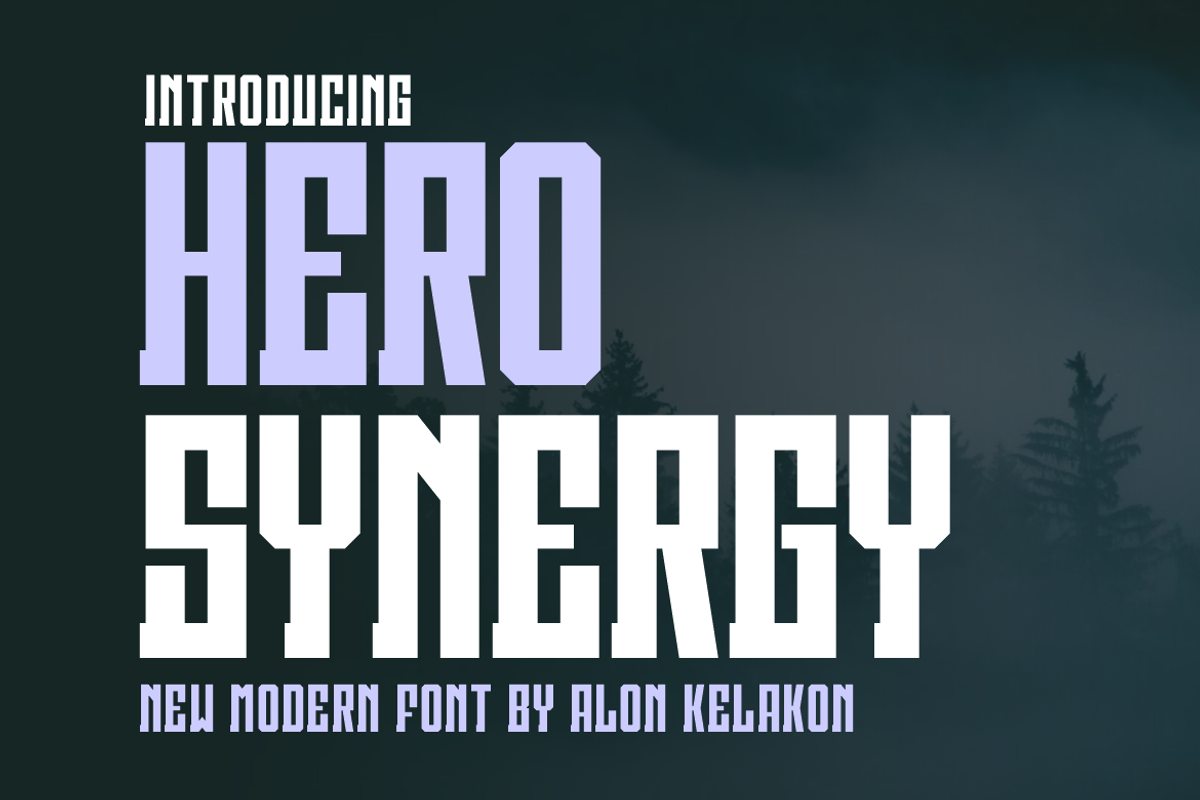 Hero Synergy, a Serif Font by alon kelakon (Photo 1 of 5)