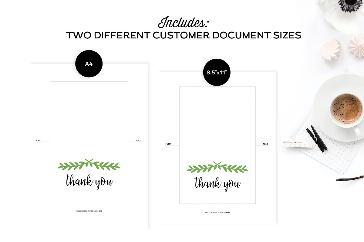 Note Card Templates for InDesign, a Stationery Template by Michelle Hickey Design (Photo 5 of 6)