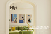 FRENCH MOODS - Art Prints Collection, a Background Graphic by lerinartstudio (Thumbnail 7 of 11)
