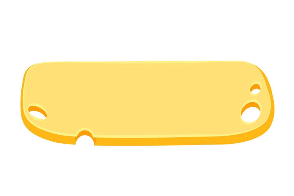 Game UI cartoon cheese buttons., a Templates & Theme by julia_musdotter
