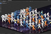 Low Poly Astronauts, a Characters & Person 3D Model by Studio Ochi (Thumbnail 5 of 11)