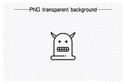 Cute Monster Avatars Illustrations, an Outline Icon by Designfour (Thumbnail 5 of 7)