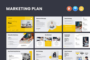 Marketing Plan PowerPoint Template, a Marketing Template by CreativeSlides (Thumbnail 1 of 6)