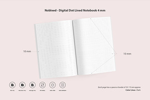 Lined Notebook 4mm - 6x9