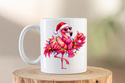 Pink Flamingo Christmas PNG Design, an Object Graphic by Zahyl Studio (Thumbnail 6 of 7)