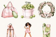 Watercolor Pickleball Clipart Bundle, an Object Illustration by BusyDaydesign (Thumbnail 6 of 9)