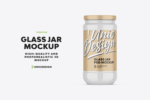 Glass Jar Mockup