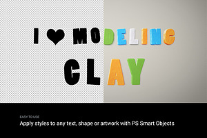 I Modeling Clay Text Effects