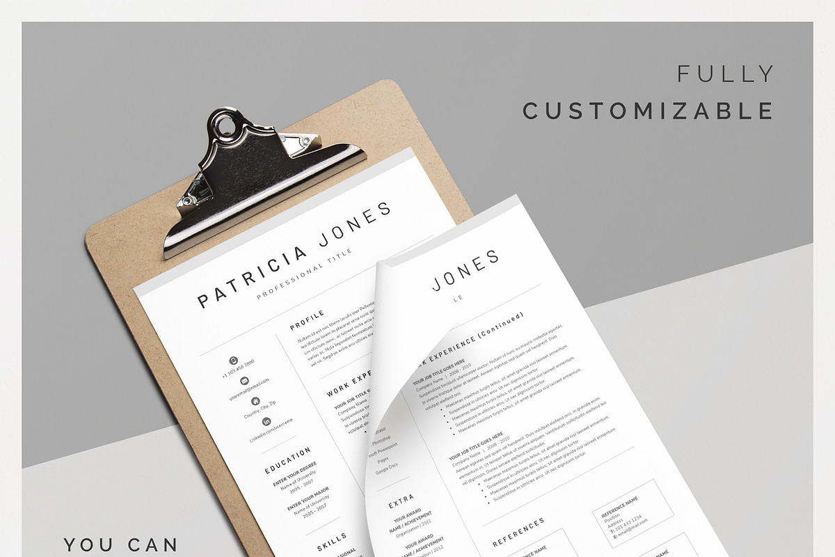 Word Resume & Cover Letter Template, a Resume Template by DemeDesign (Photo 4 of 6)
