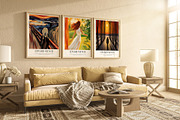 Art Print Poster Edvard Munch Style, an Object Illustration by Vibrand Studio (Thumbnail 1 of 12)