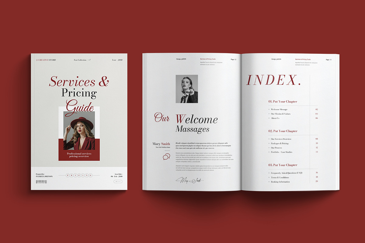 Services and Pricing Guide Template, a Brochure Template by Cleffon_Graphic_Studio (Photo 2 of 7)