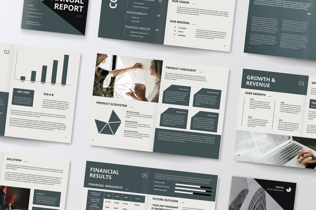 Digital Banking Annual Report V1, a Brochure Template by productype1 (Photo 5 of 6)