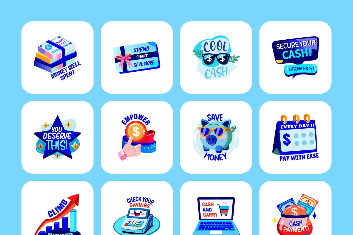 Credit and Debit Card Stickers, a Duotone Icon by Prosymbols (Photo 8 of 8)