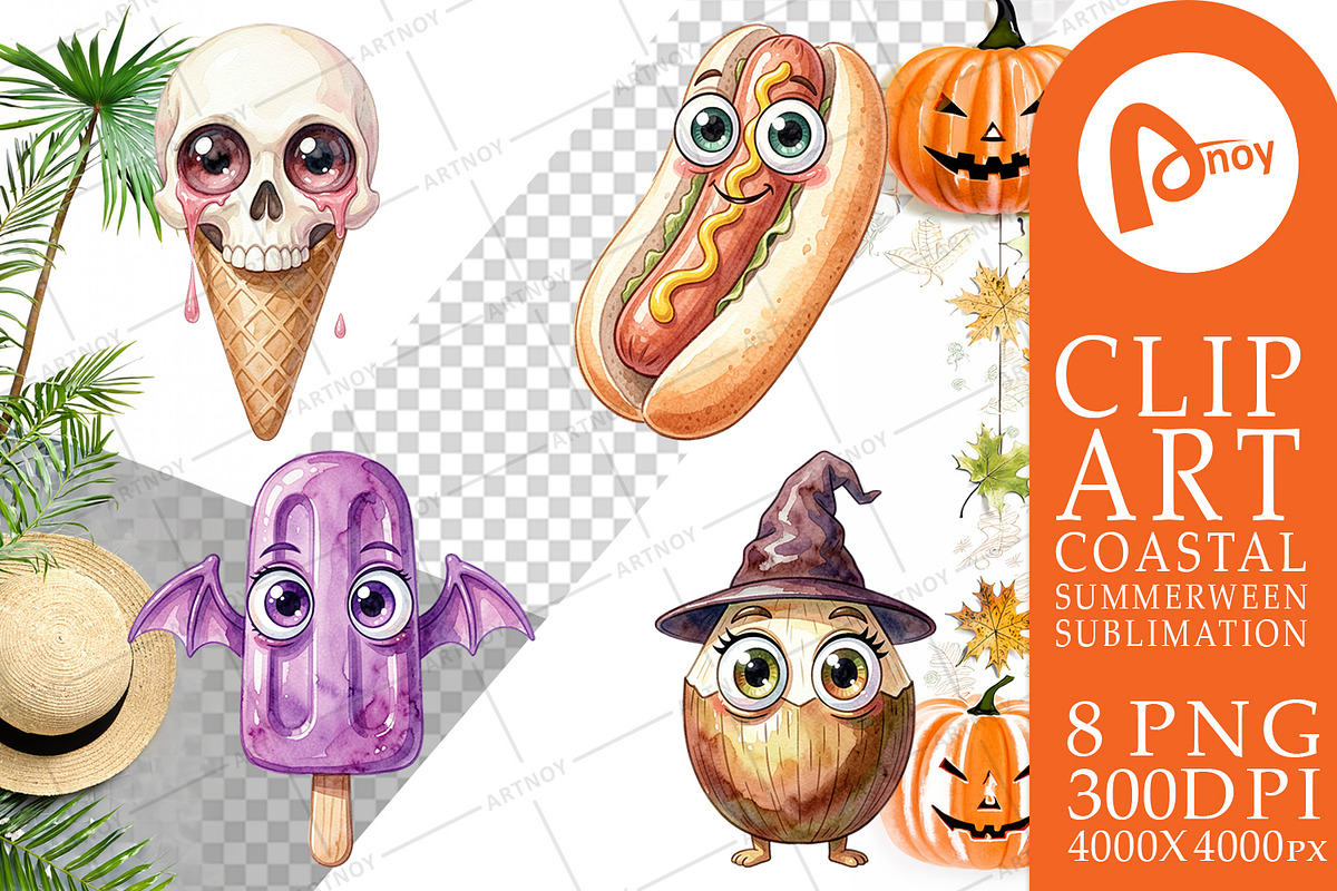 Coastal Summerween Sublimation, a Seasonal Illustration by Artnoy (Photo 12 of 18)