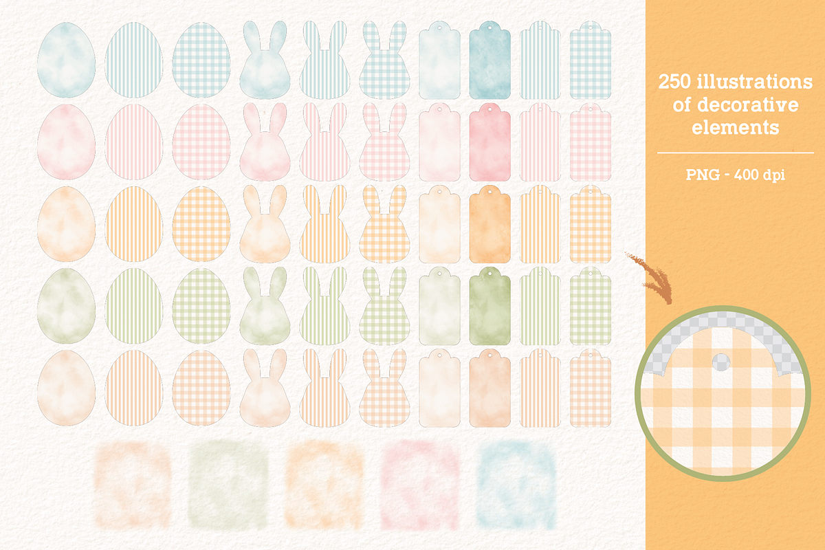 Easter Garden - Cliparts Set, a Seasonal Illustration by Estudio Daiane Barbosa (Photo 8 of 10)