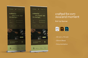 Mood and Moment - Roll Up Banner, a Print Template by VUNIRA