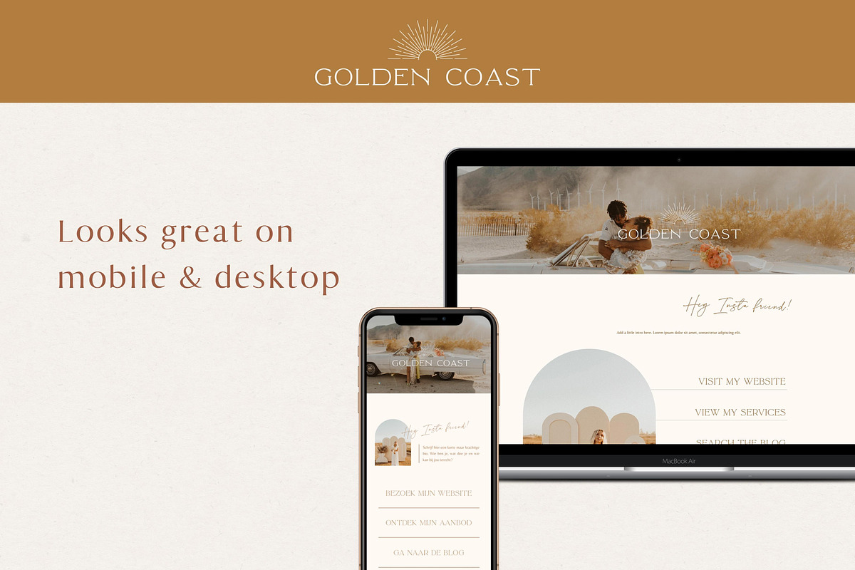 Showit Instagram Link in Bio Boho, a Websites & App Template by Wonderlik Webdesign (Photo 3 of 4)