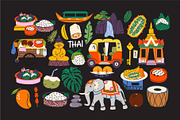 Thailand Travel Clipart, a Decorative Illustration by Luamor (Thumbnail 3 of 4)