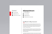 Red Resume Template, a Resume Template by MightyDesign (Thumbnail 2 of 8)
