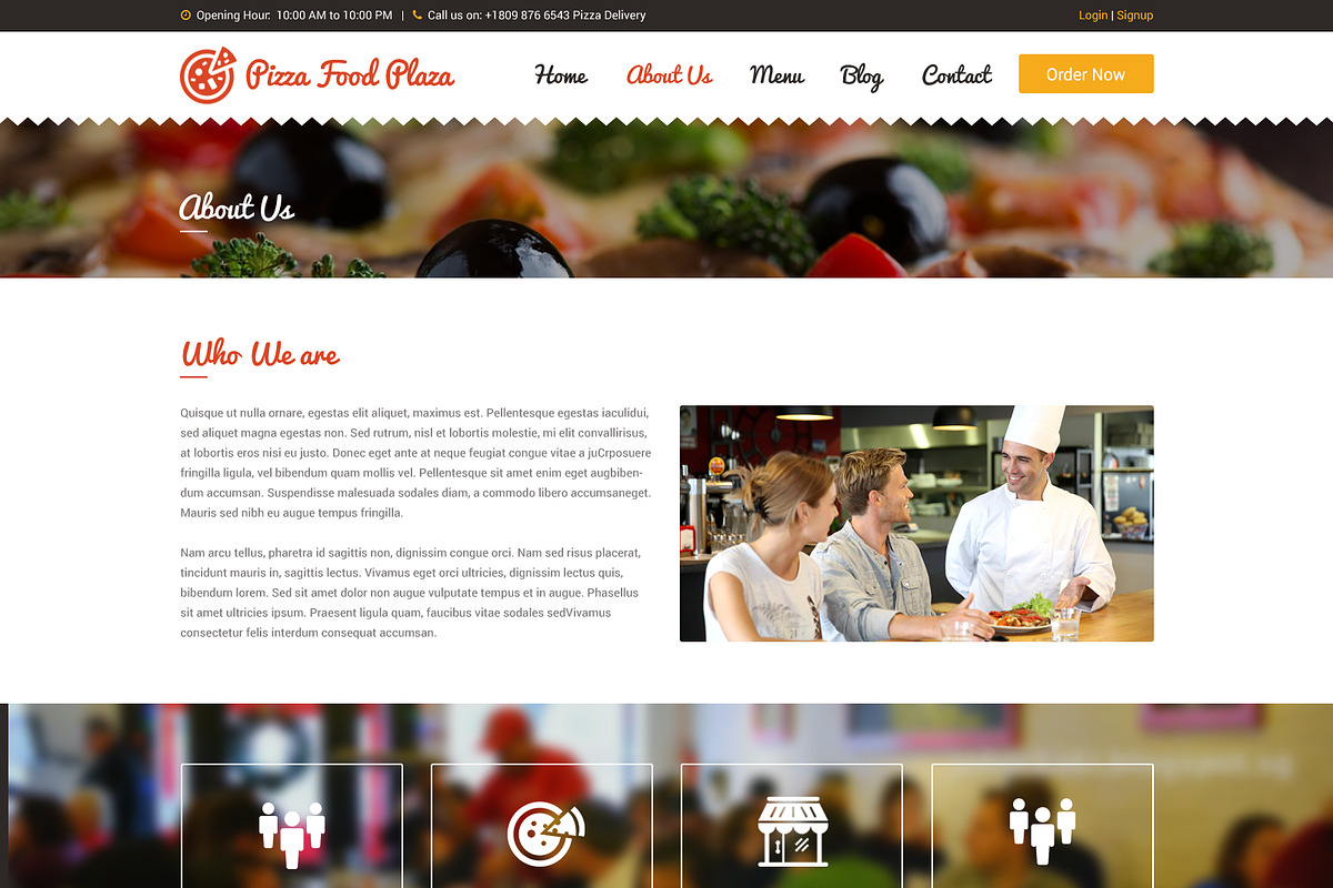 Pizza Food Plaza PSD Web Template, a Websites & App Template by WebbyTemplates (Photo 10 of 12)