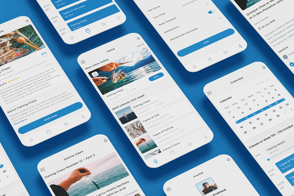 Fishing Online Classes & Fish App, an App Template by nagaredesignstudio (Photo 1 of 2)