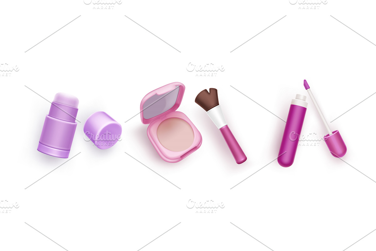 Makeup products set isolated on, an Object Illustration by art PVP - market
