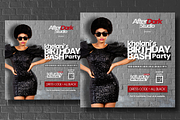 DJ Birthday Bash Flyer Template PSD, a Social Media Template by AfterDark Studio (Thumbnail 3 of 3)