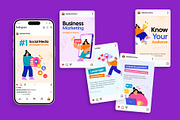 70 Social Media Flat Stickers, a Person Illustration by Creative Stall (Thumbnail 3 of 11)