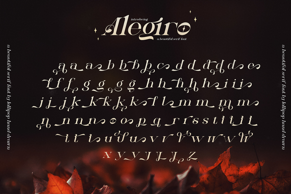 Alegiro Serif Font, a Serif Font by Lollipop Hand Drawn (Photo 8 of 10)