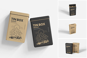 Tin Box Mockup, a Product Mockup by MrLetters