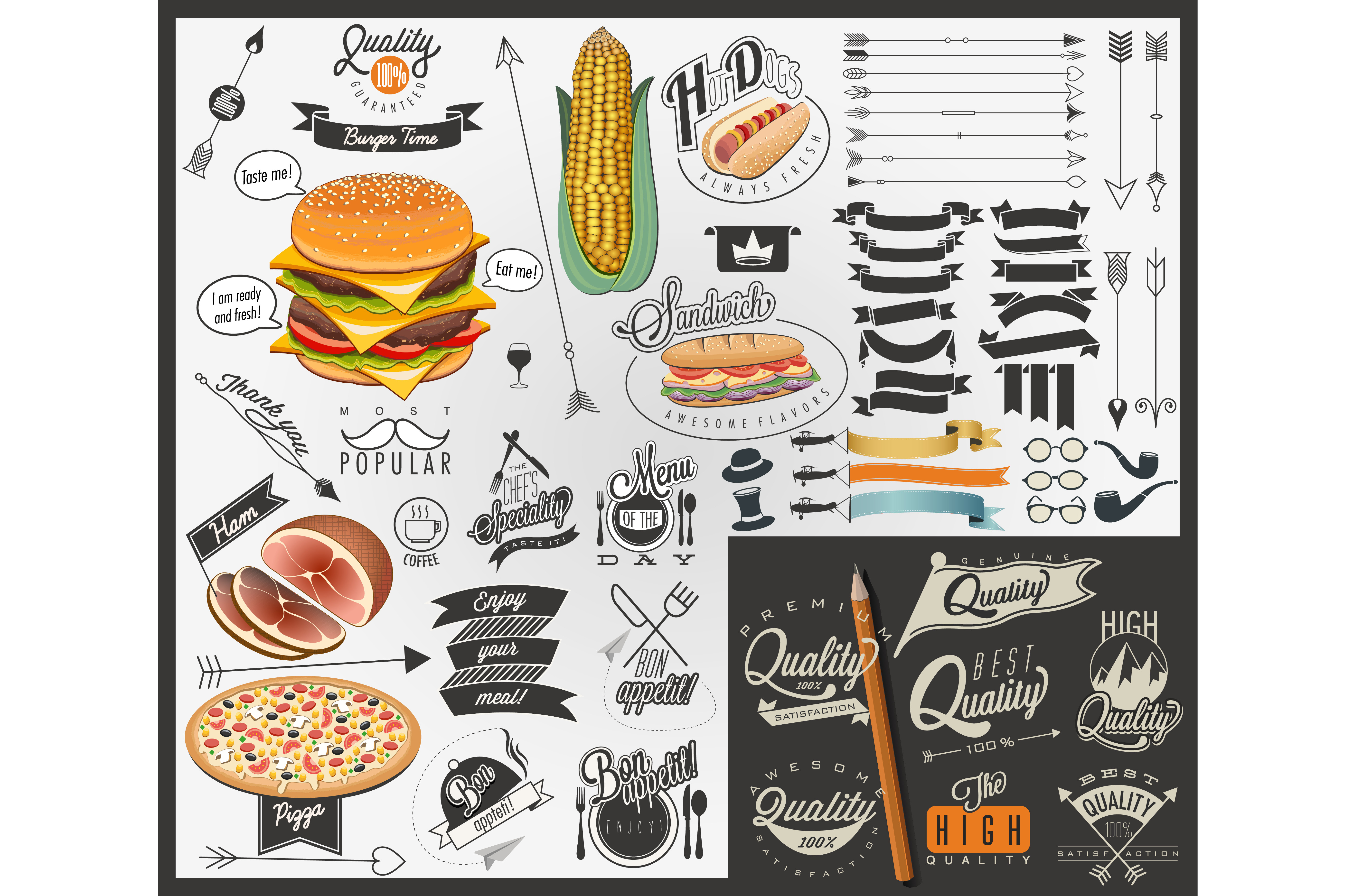 Fast food design, an Object Graphic by Vector Maker