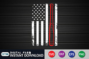 Baseball American Flag Shirt, an Object Graphic by FunnySVGCrafts (Thumbnail 3 of 3)